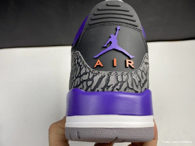 Rep Husky Court 050 3 Purple CT8532 Jordan Retro Air Black 0816